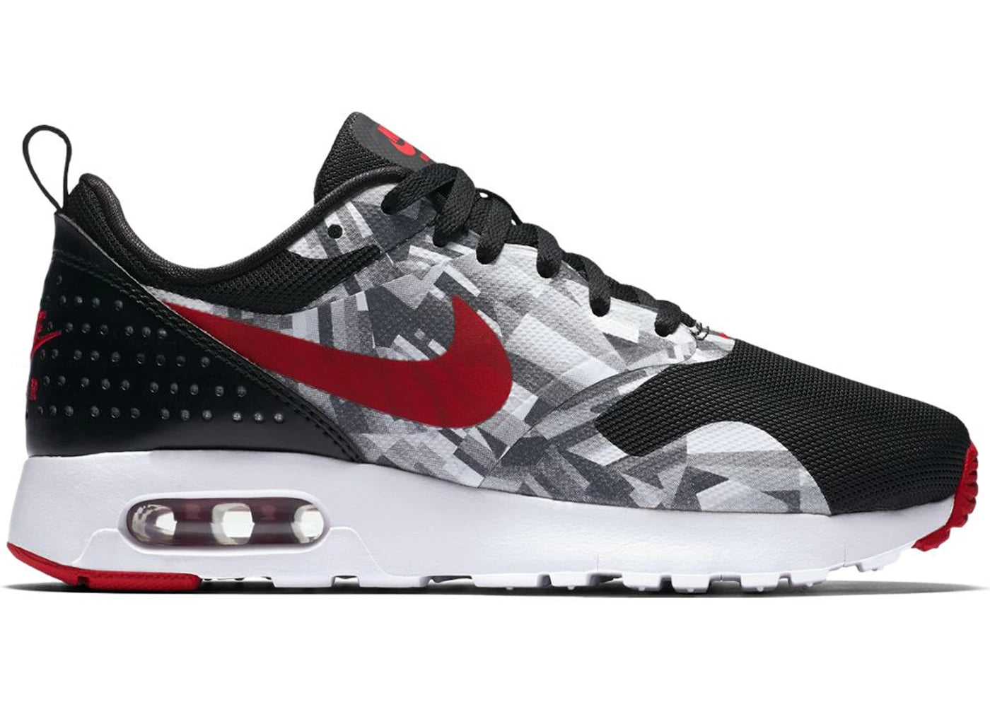 Nike Air Max Tavas Print Black Gym Red Wolf Grey (GS)