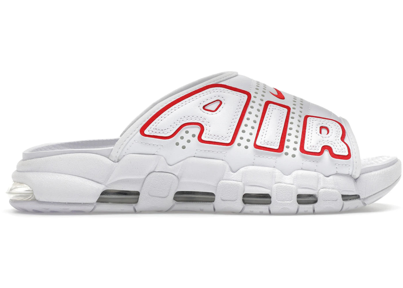 Nike Air More Uptempo Slide White University Red