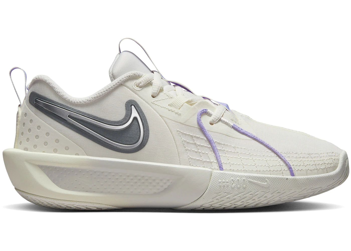 Nike Air Zoom GT Cut 3 Sail Light Bone Metallic Silver Smoke Grey (GS)