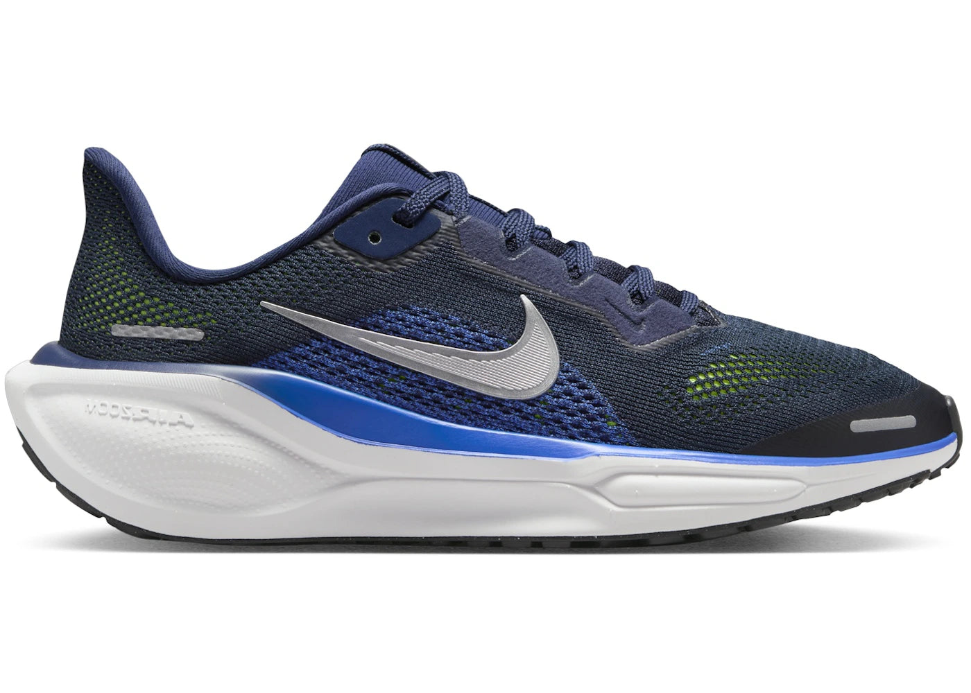 Nike Air Zoom Pegasus 41 Midnight Navy Black Volt Reflect Silver (GS)