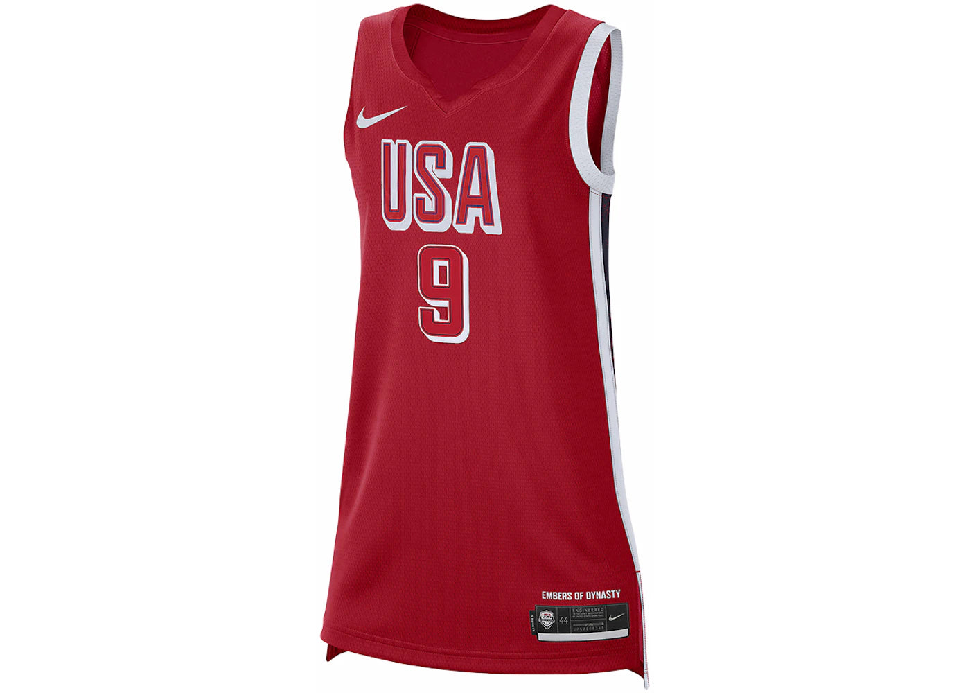 Nike A'ja Wilson Team USA USAB Limited Road Basketball Jersey Red