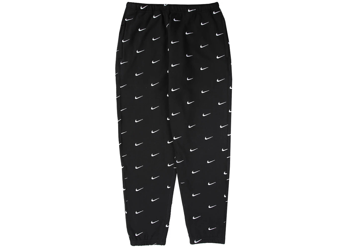 Nike All Over Swoosh Logo Pants Black
