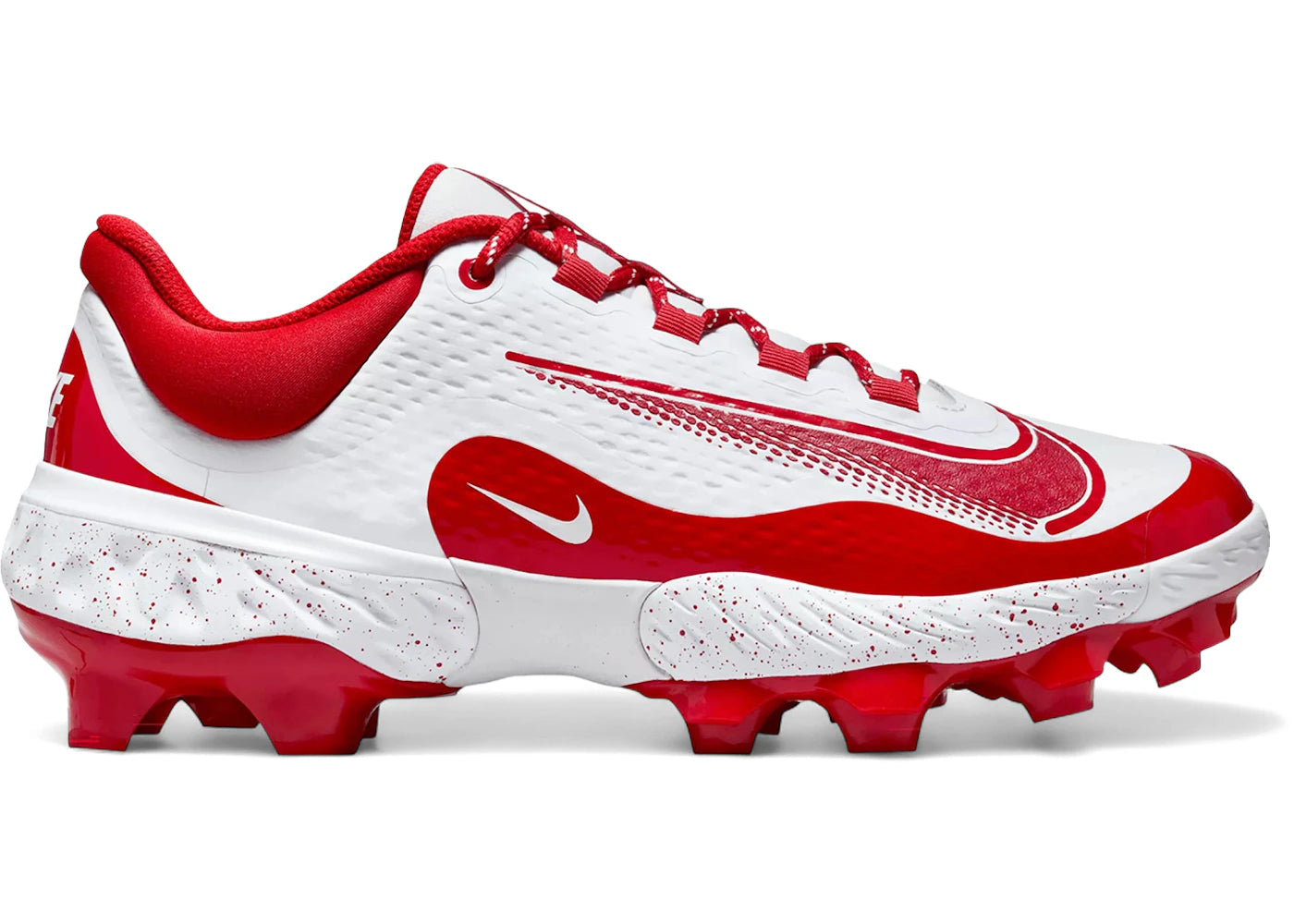 Nike Alpha Huarache Elite 4 Low MCS White Pure Platinum University Red