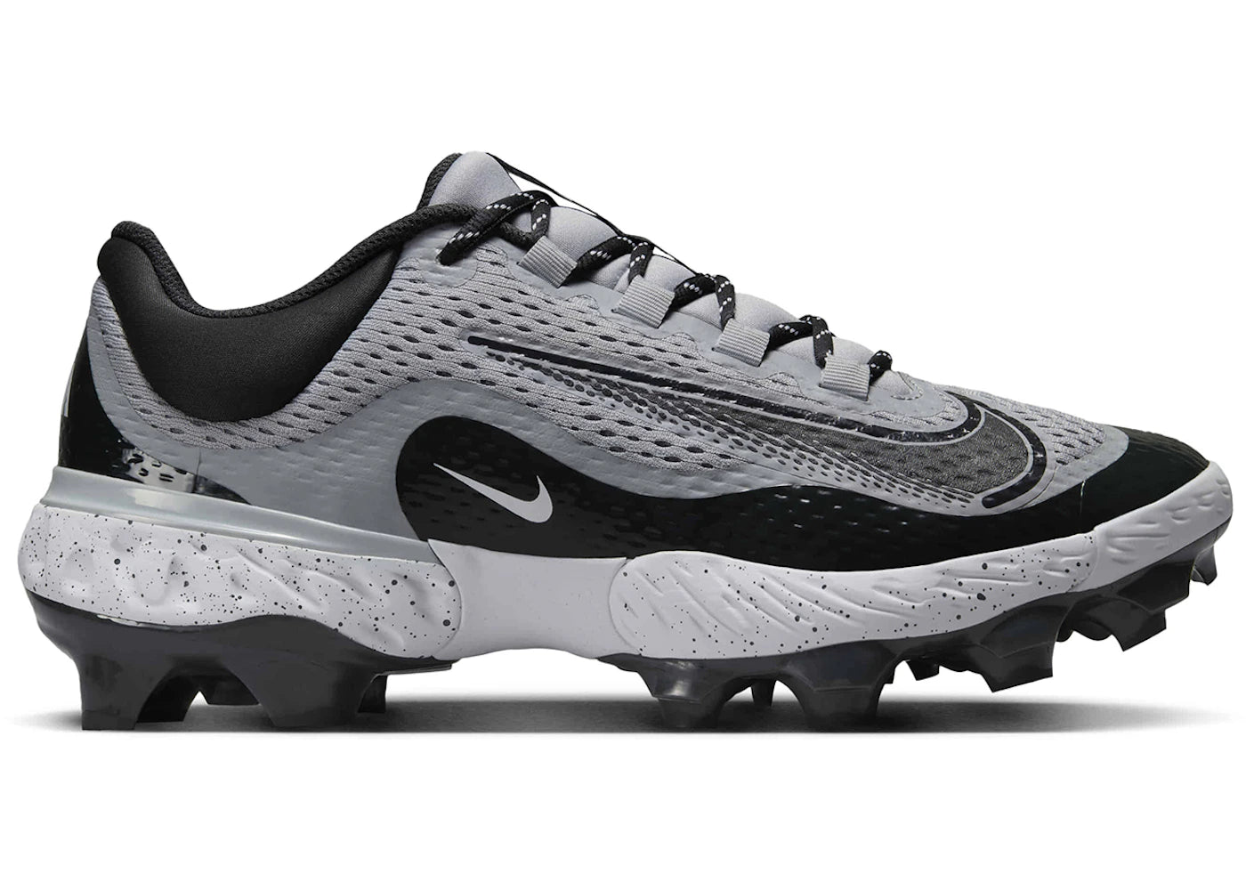 Nike Alpha Huarache Elite 4 Low MCS Wolf Grey White Dark Smoke Grey