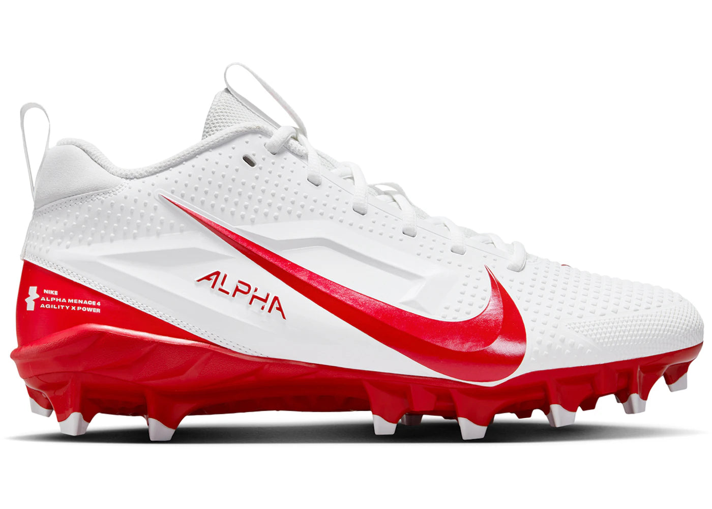 Nike Alpha Menace 4 Varsity White University Red Photon Dust