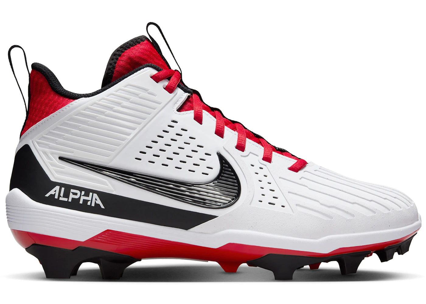 Nike Alpha Menace Strong White University Red Dark Smoke Grey Black