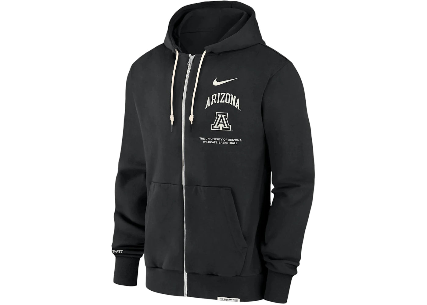 Nike Arizona Wildcats On-Court Basketball Dri-FIT College Full-Zip Hoodie Black