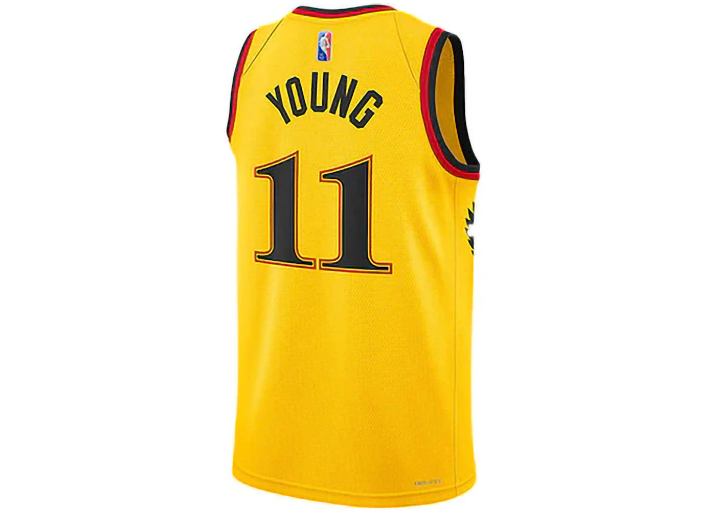 Nike Atlanta Hawks Trae Young City Edition Swingman Jersey Yellow/Black/Red