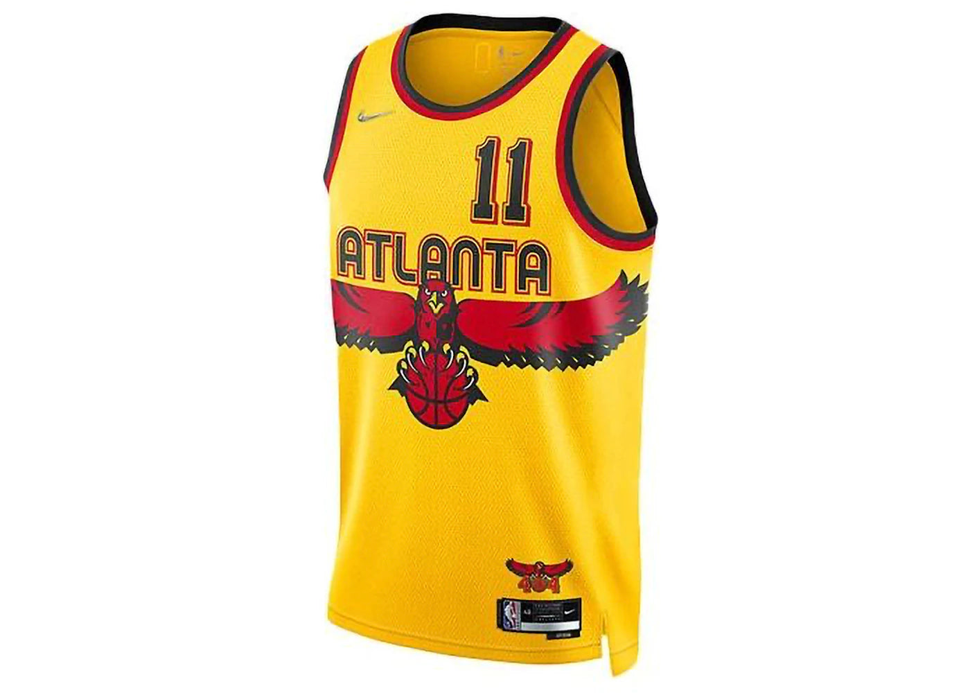 Nike Atlanta Hawks Trae Young City Edition Swingman Jersey Yellow/Black/Red