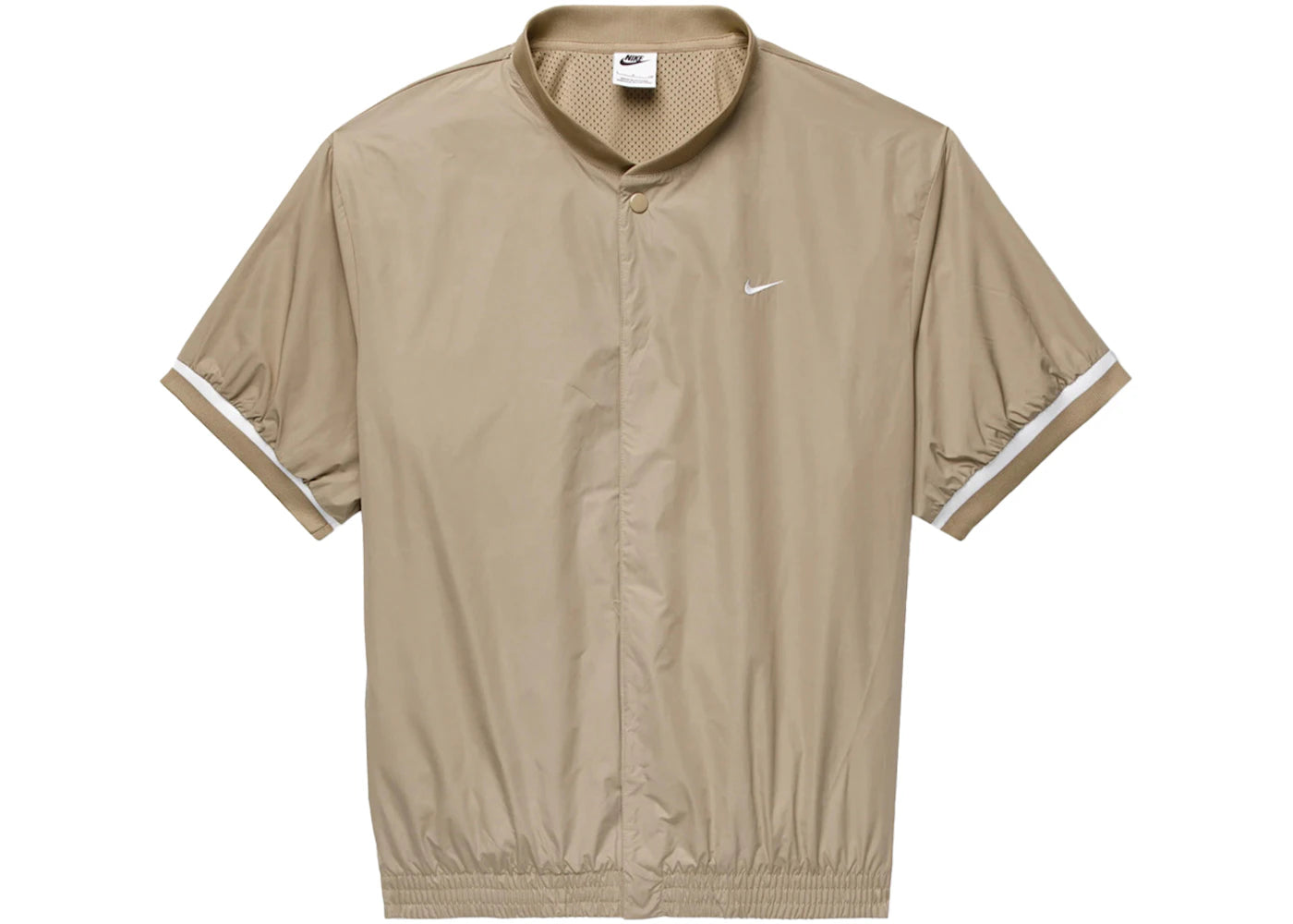 Nike Authentics Short Sleeve Basketball Warm Up Shirt Brown