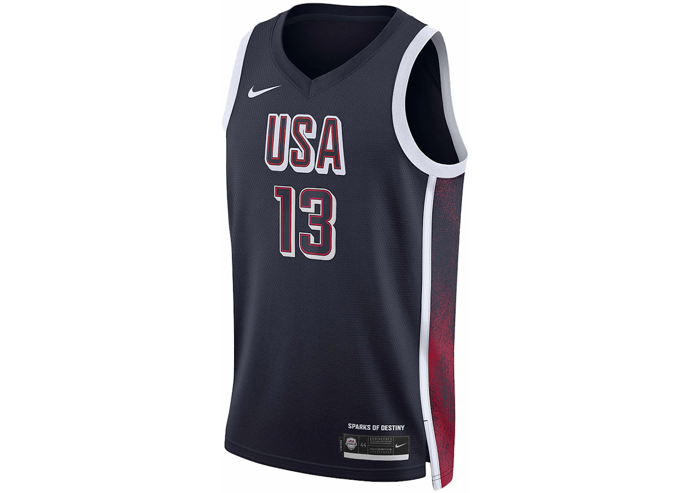 Nike Bam Adebayo Team USA USAB Limited Road Jersey Navy