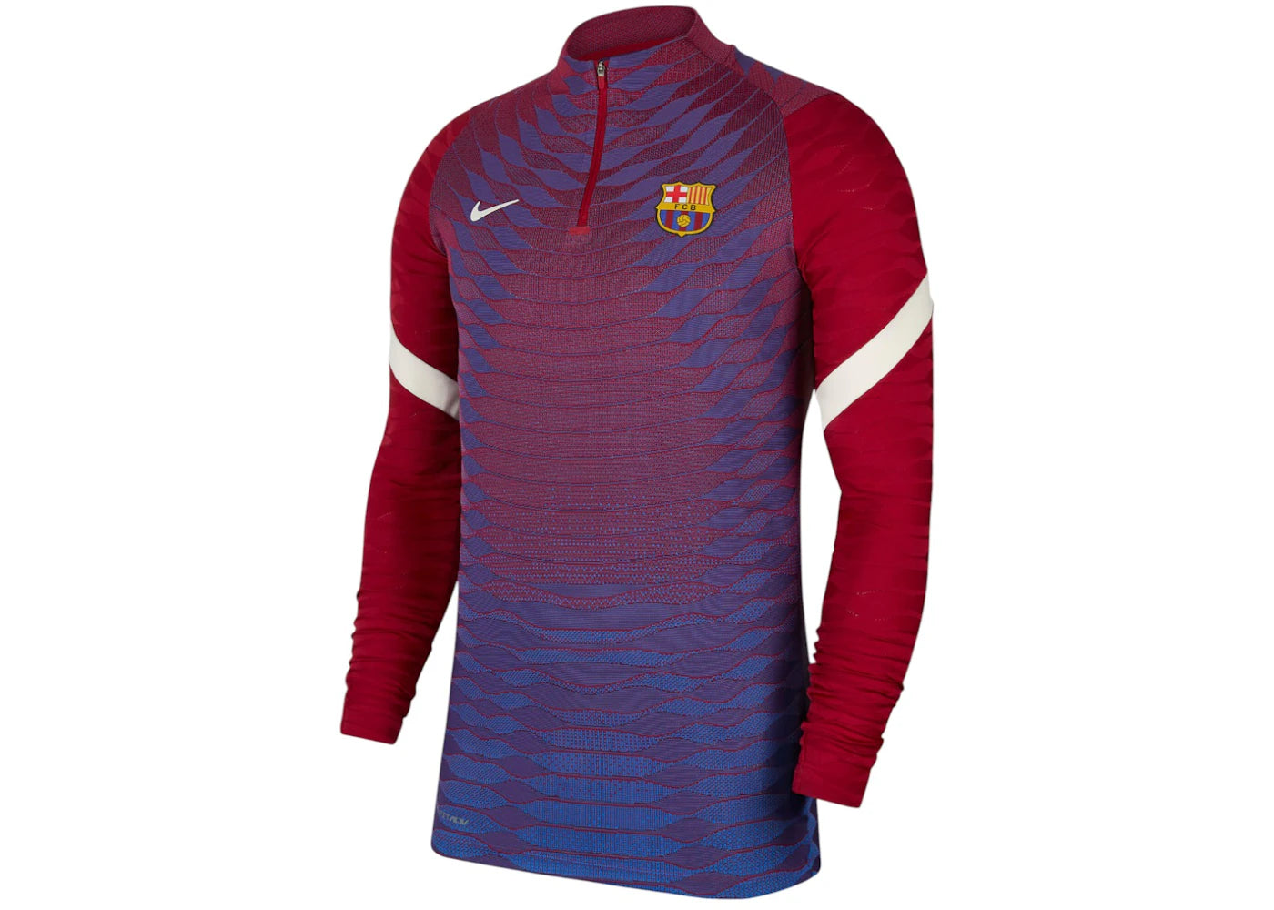 Nike Barcelona 2021/22 Training Elite Drill L/S Soccer Jersey Red/Blue