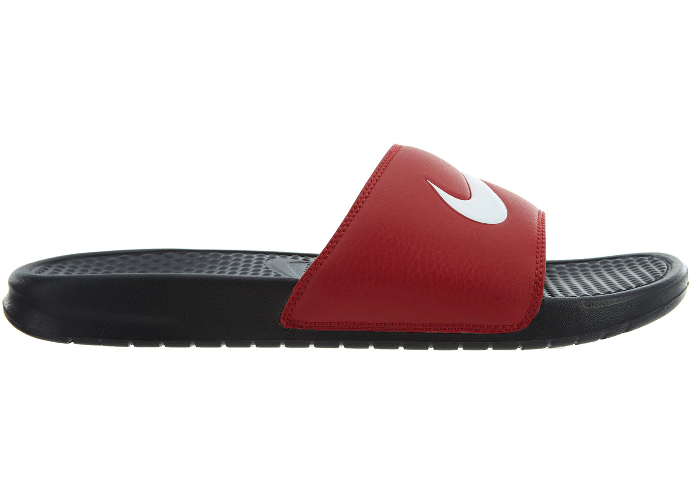 Nike Benassi Swoosh Black/White-Gym Red