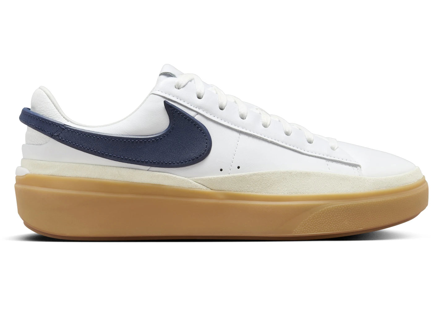 Nike Blazer Phantom Low White Summit White Gum Yellow Midnight Navy