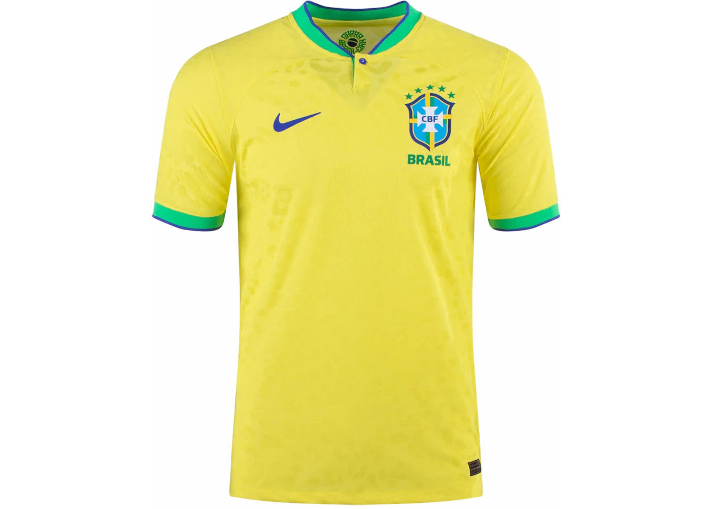 Nike Brazil 2022/23 Stadium Home ADV Dri-FIT Soccer Jersey Dynamic Yellow/Green