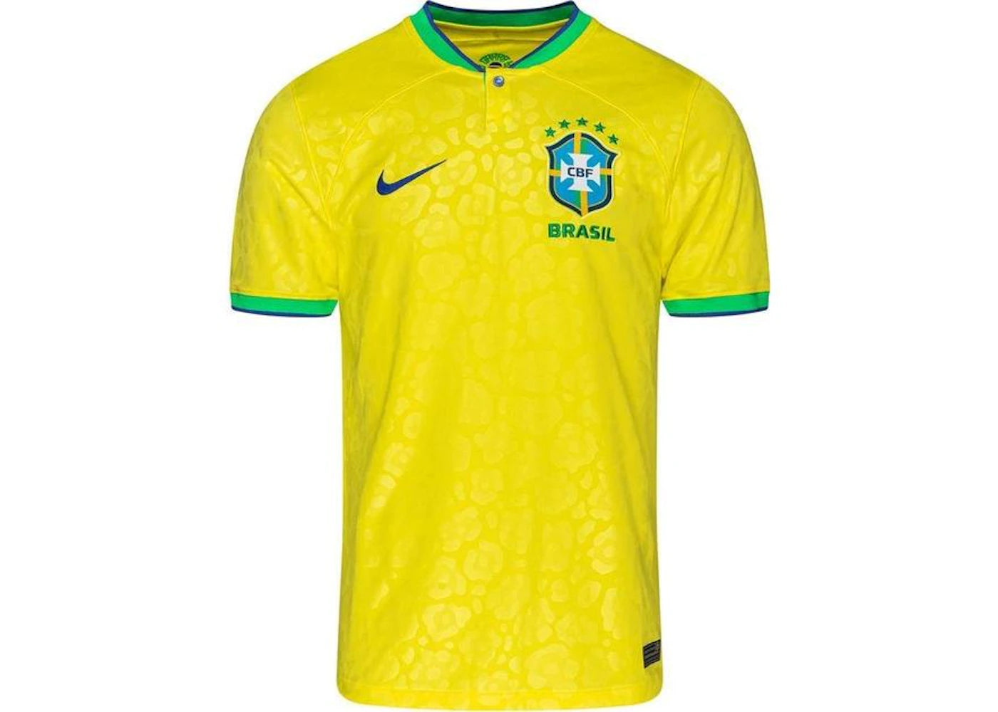 Nike Brazil 2022/23 Stadium Home Jersey Dynamic Yellow/Green Spark/Paramount Blue/Paramount Blue