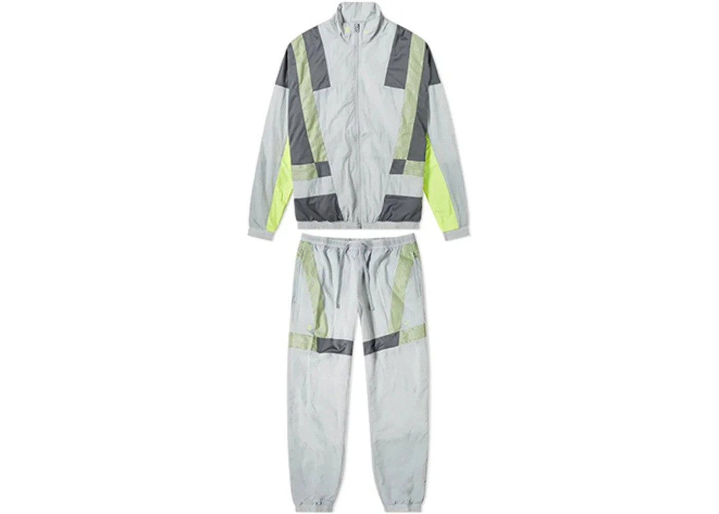 Nike CLOT Woven Track Suit Wolf Grey/Dark Grey/Volt