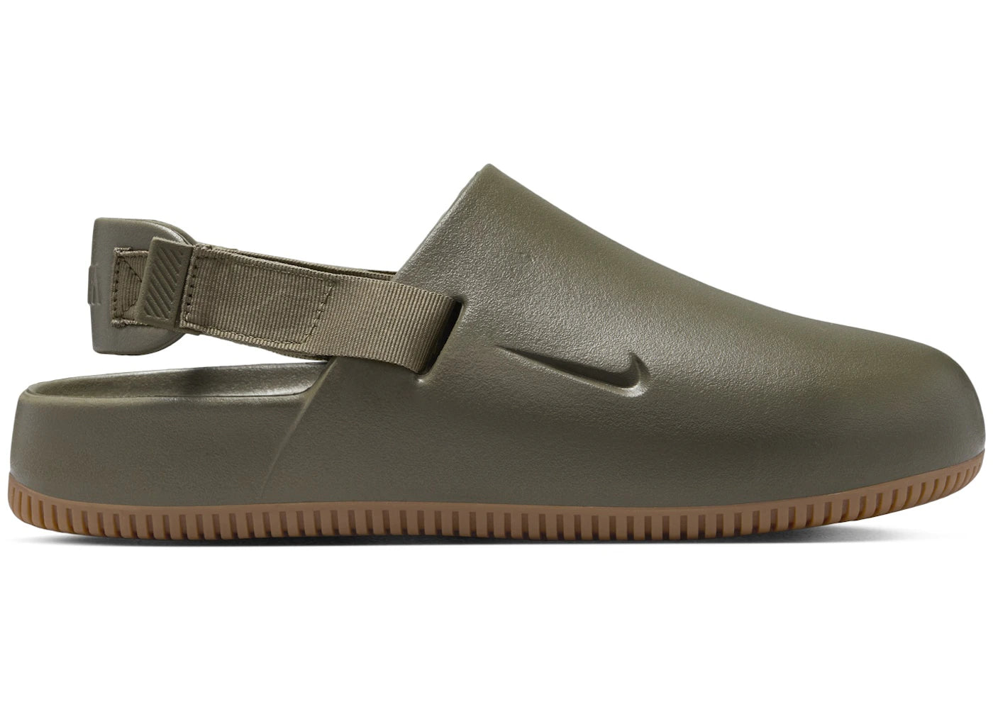 Nike Calm Mule Medium Olive Gum Medium Brown