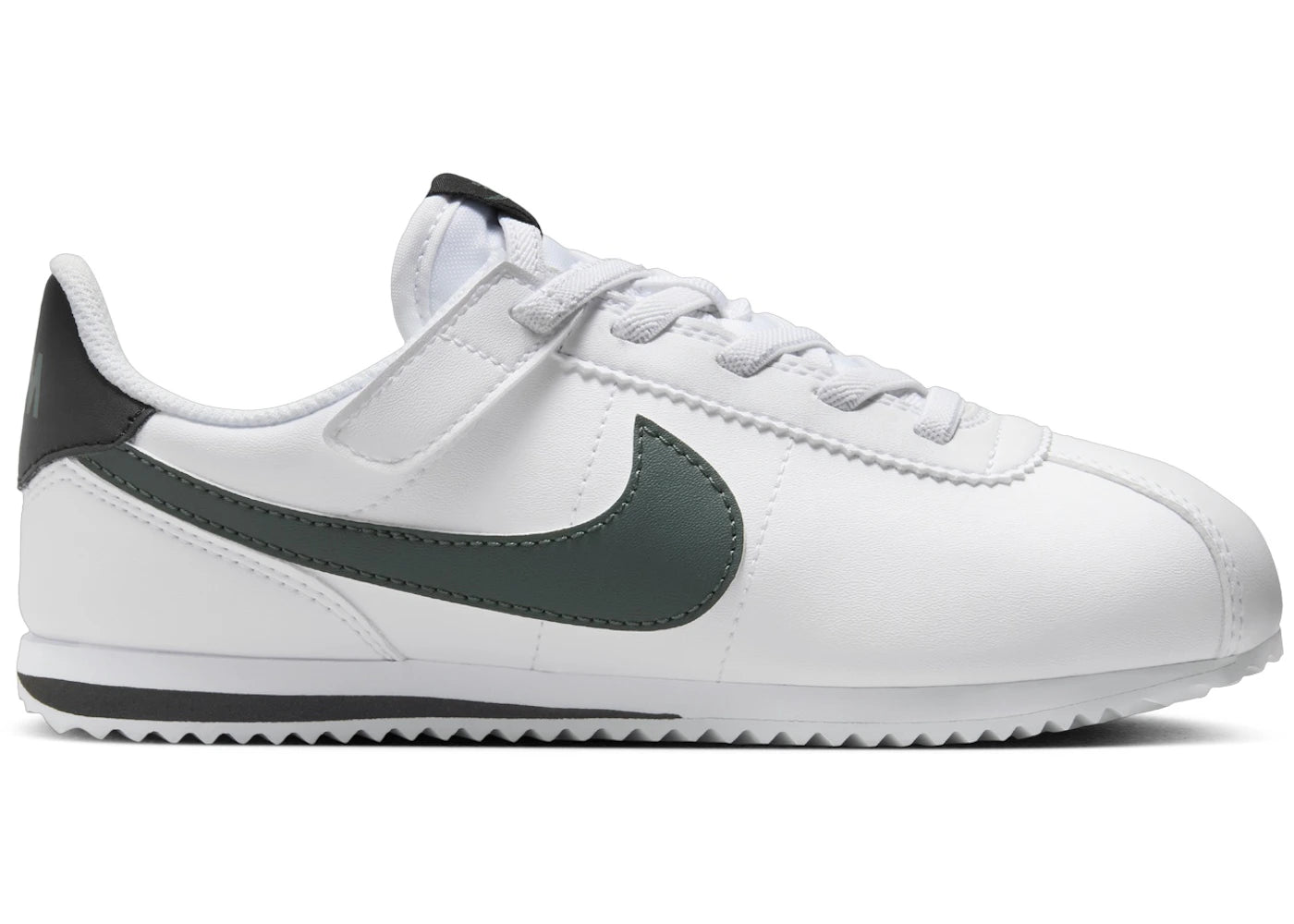 Nike Cortez EasyOn White Black Vintage Green (PS)