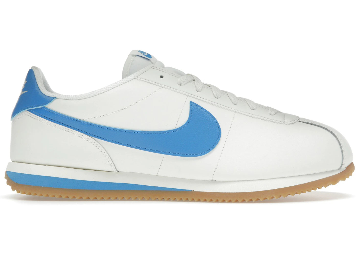 Nike Cortez Leather Sail Gum Yellow Light Photo Blue