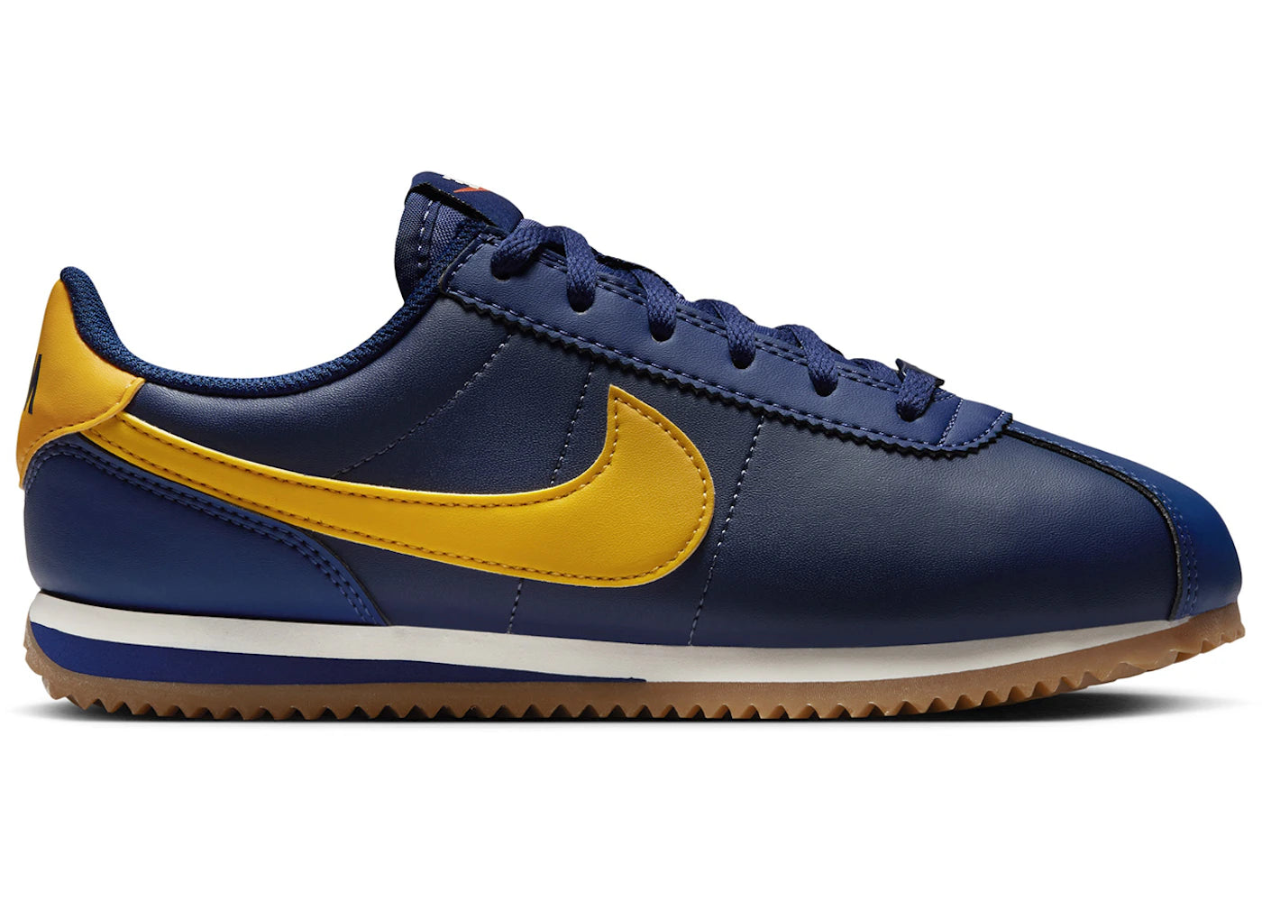Nike Cortez Midnight Navy Blue Void Sail University Gold (GS)