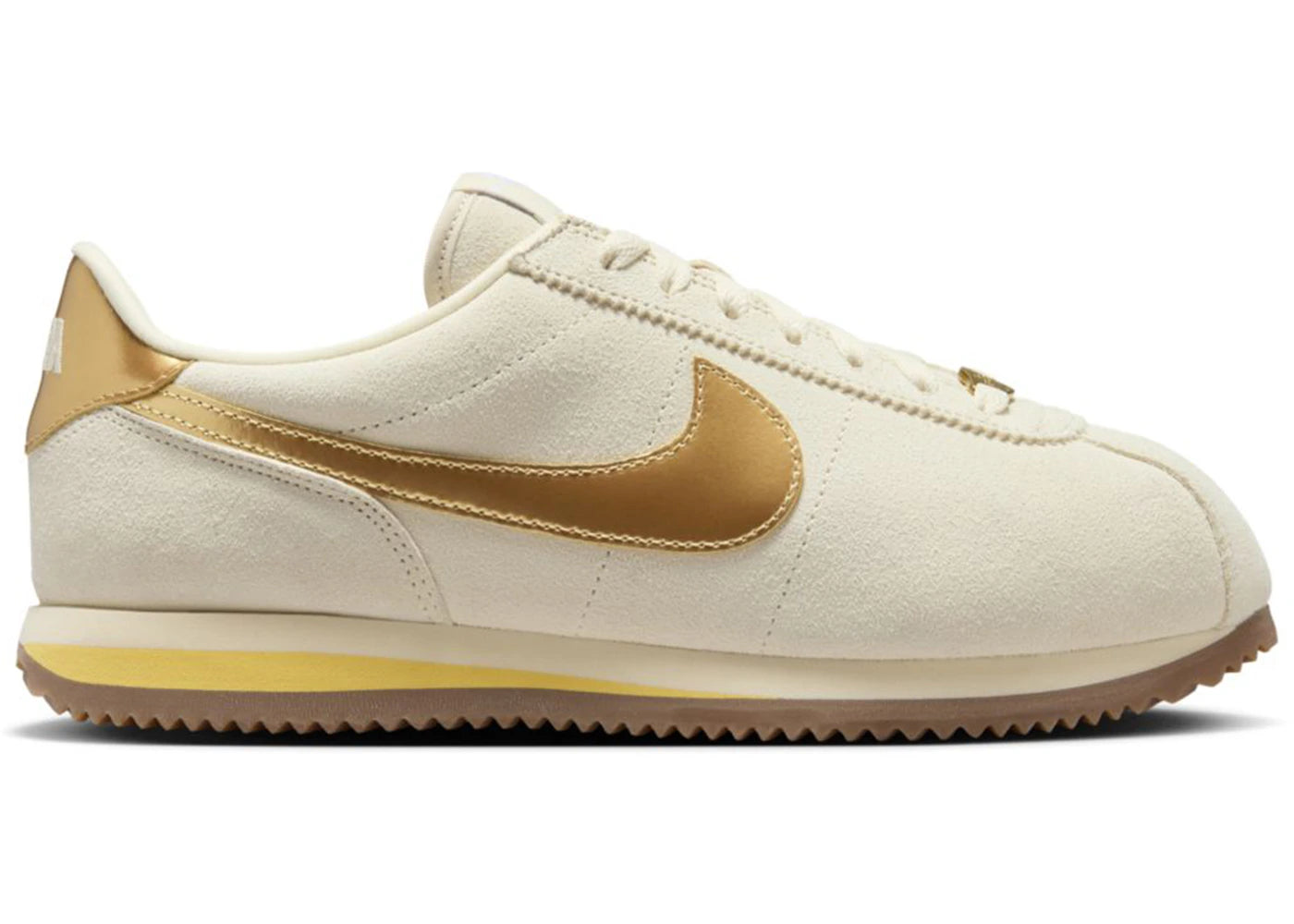 Nike Cortez Suede Sail Metallic Gold