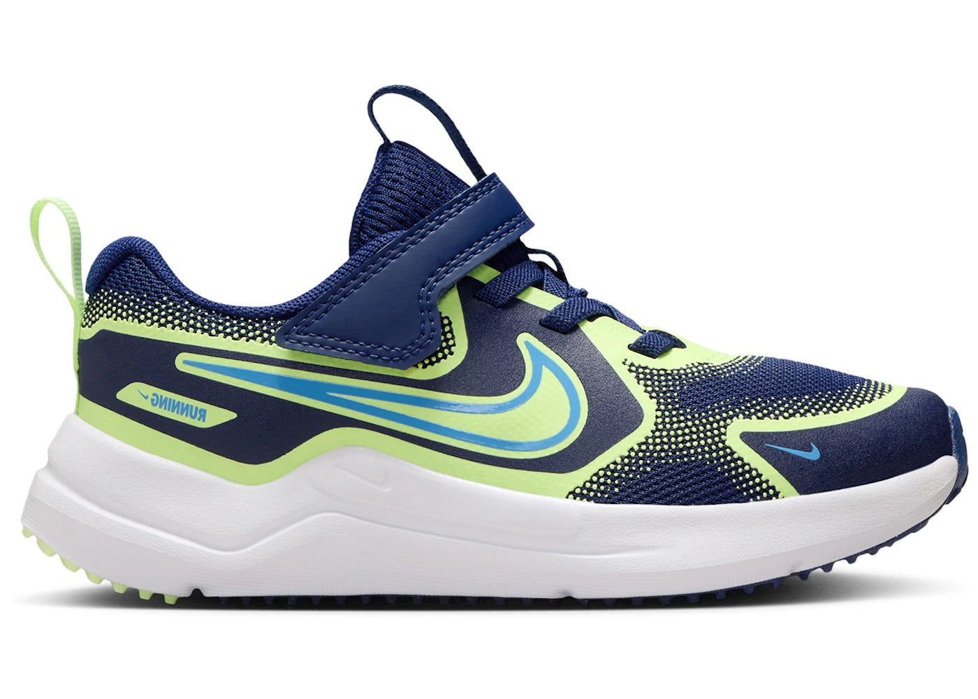 Nike Cosmic Runner Blue Void Barely Volt University Blue (PS)