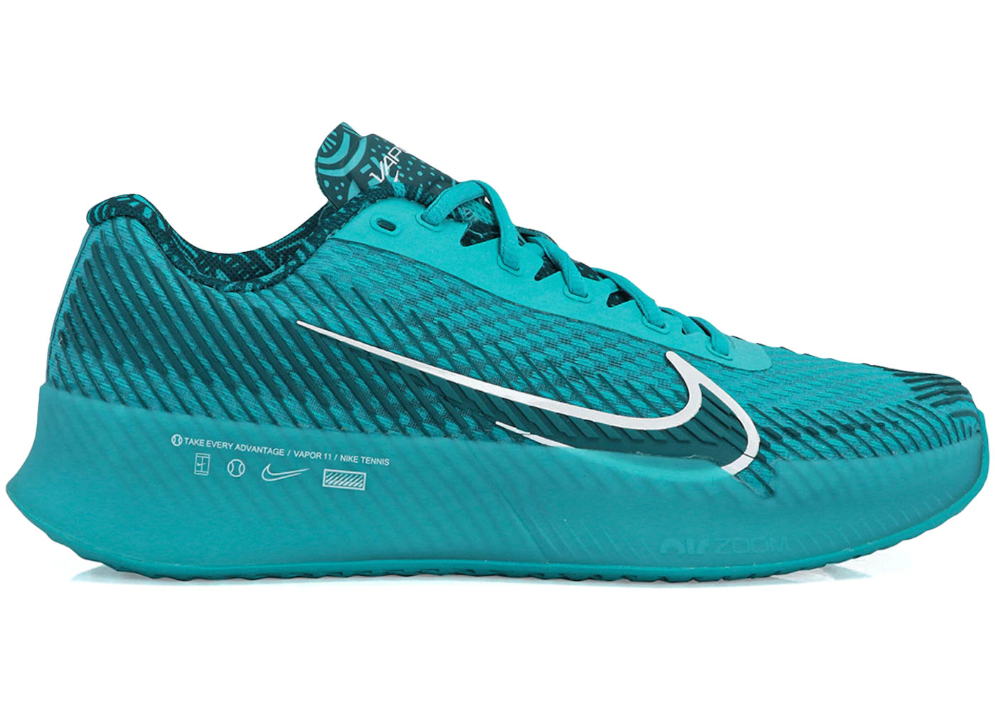 Nike Court Air Zoom Vapor 11 HC Teal Nebula