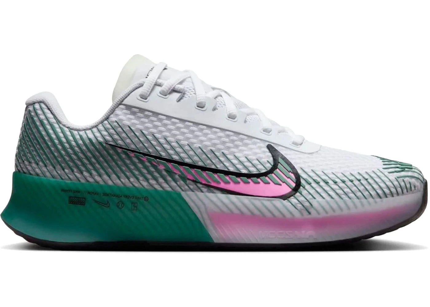 Nike Court Air Zoom Vapor 11 HC White Bicoastal Playful Pink (Women's)