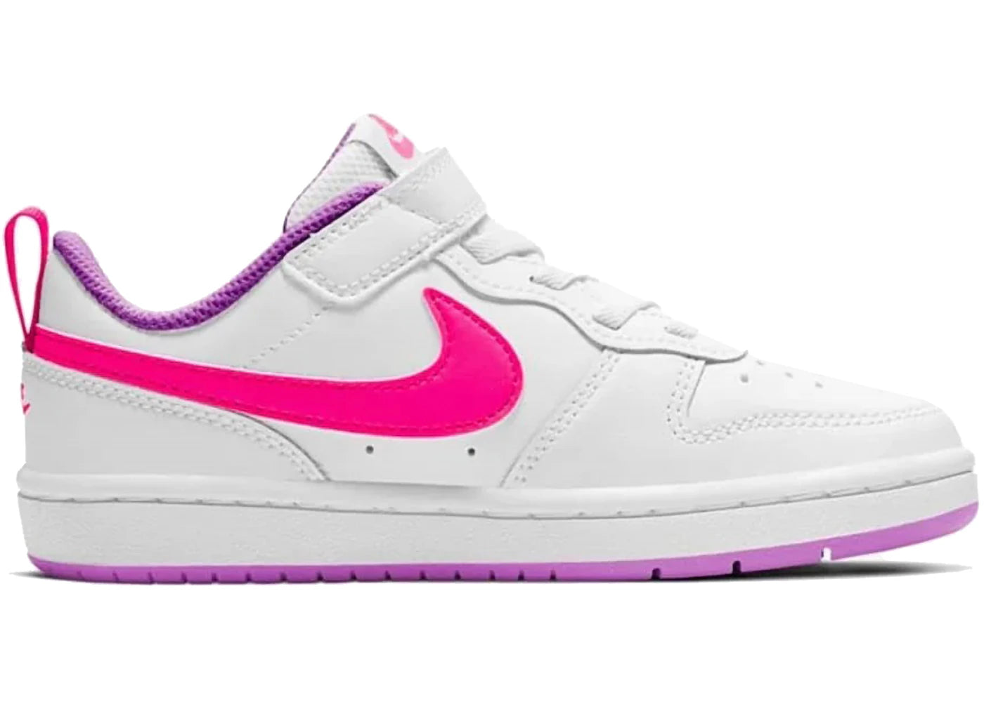 Nike Court Borough Low 2 White Fuchsia Glow (PS)