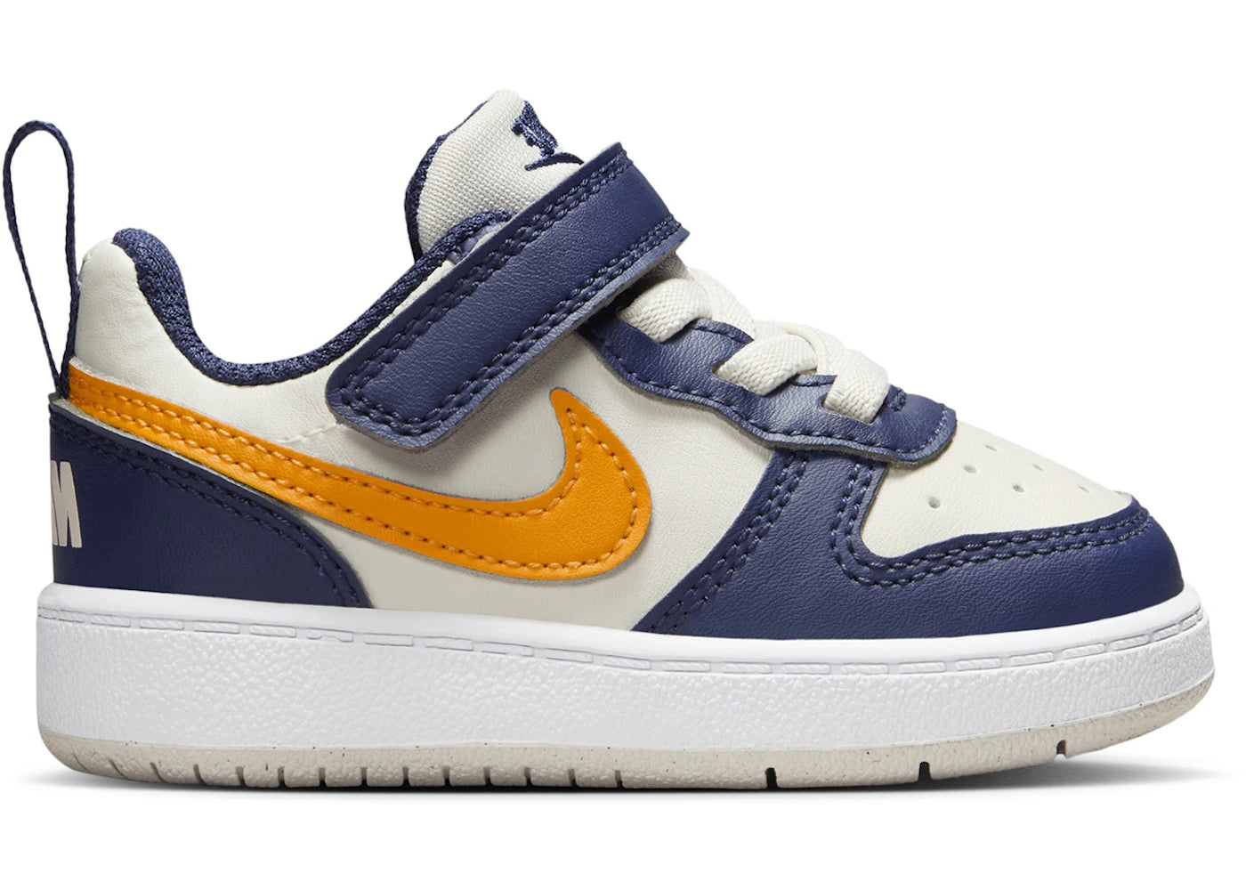 Nike Court Borough Low Recraft Light Orewood Brown Midnight Navy White Orange Peel (TD)