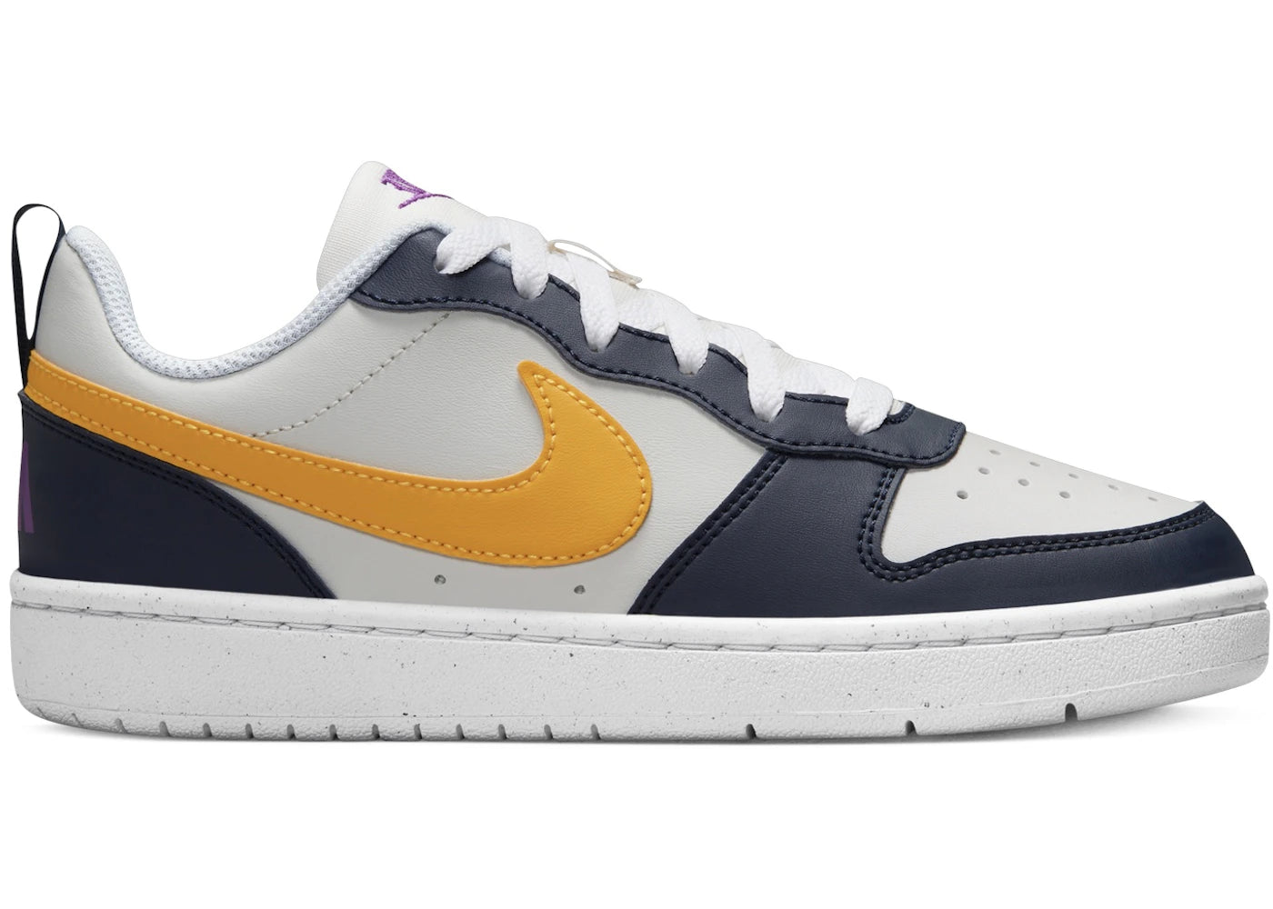 Nike Court Borough Low Recraft Phantom White Obsidian University Gold (GS)