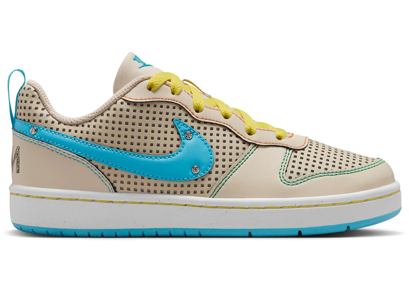 Nike Court Borough Low Recraft Sanddrift Phantom Opti Yellow Baltic Blue (GS)