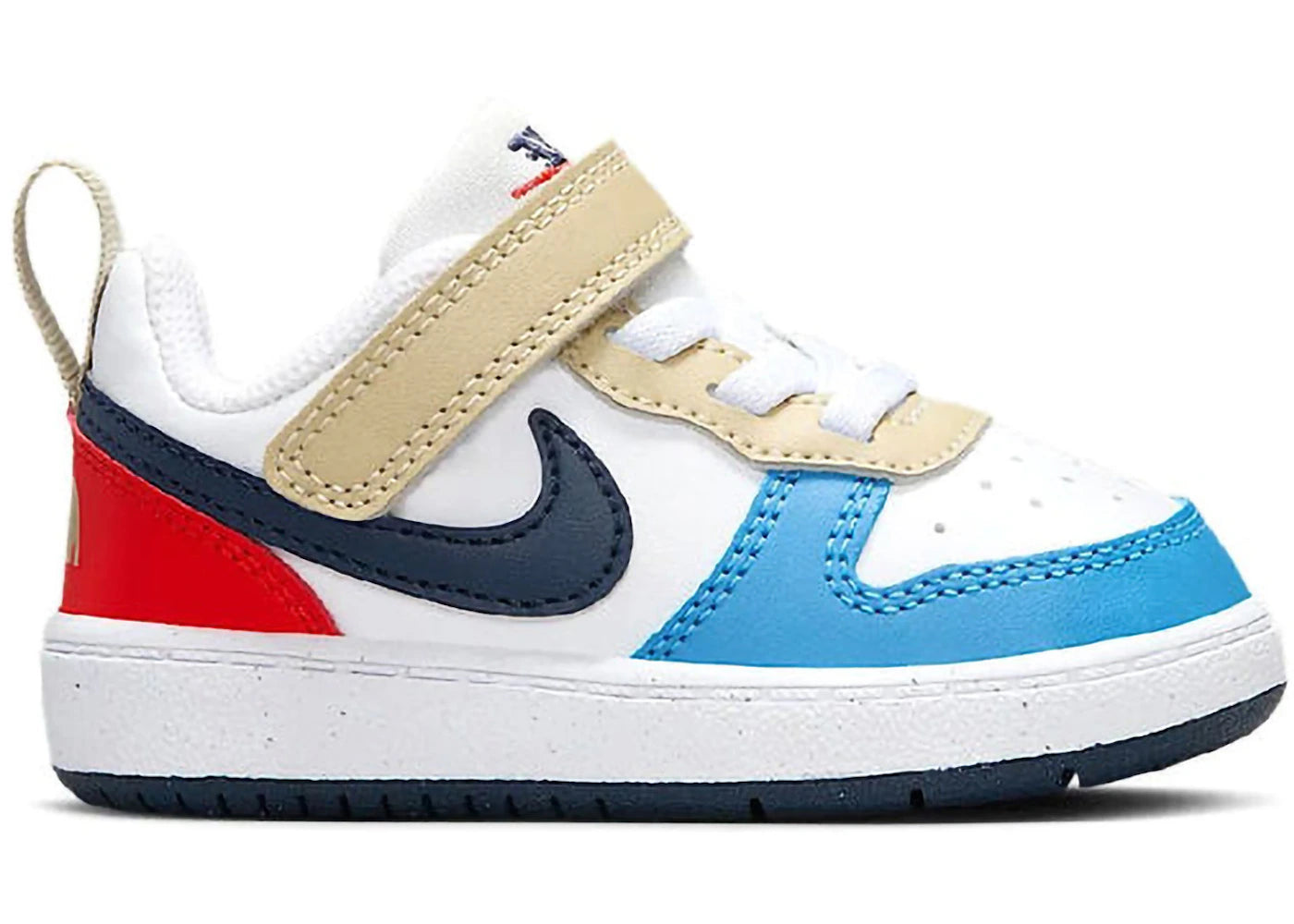 Nike Court Borough Low Recraft White Thunder Blue Light Crimson (TD)