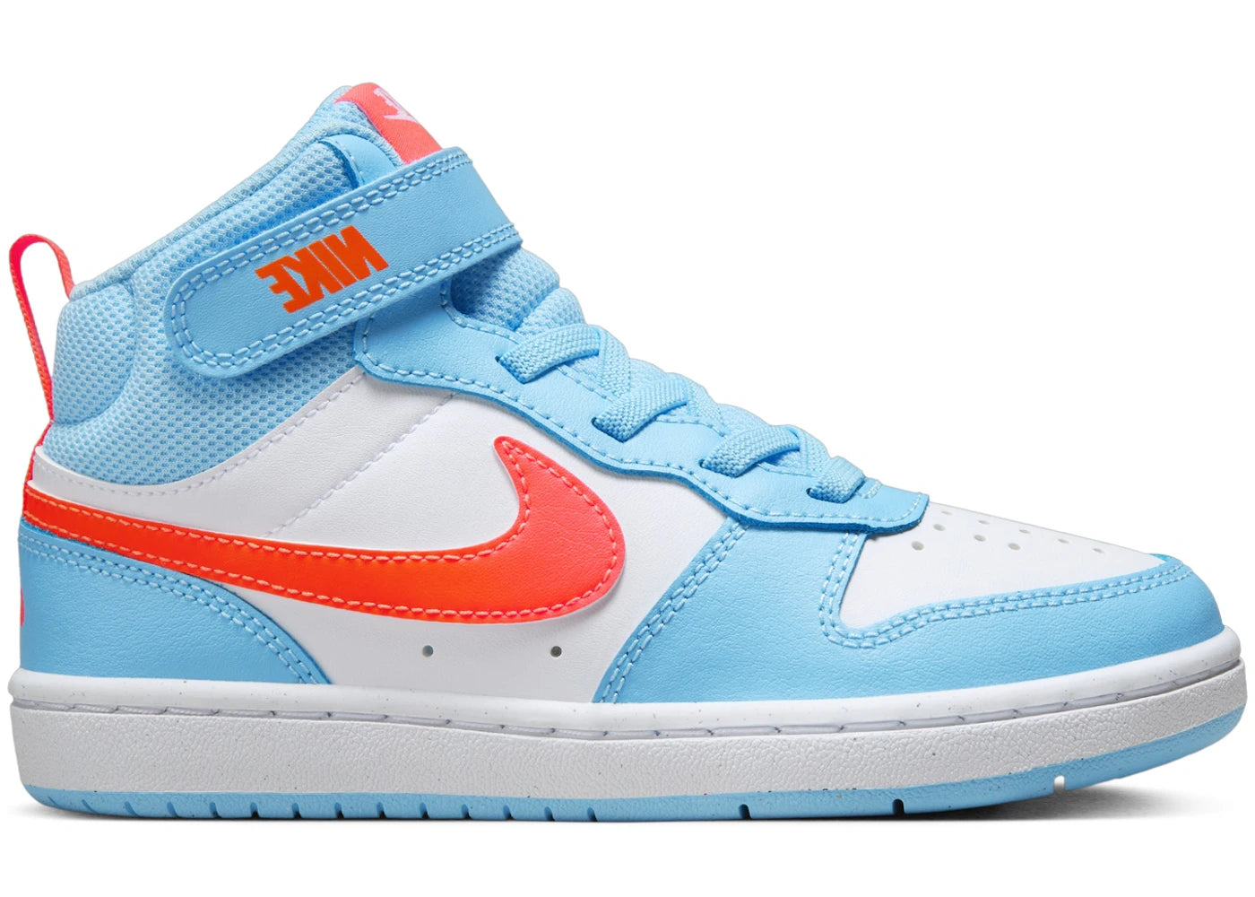 Nike Court Borough Mid 2 Aquarius Blue White Total Orange (PS)