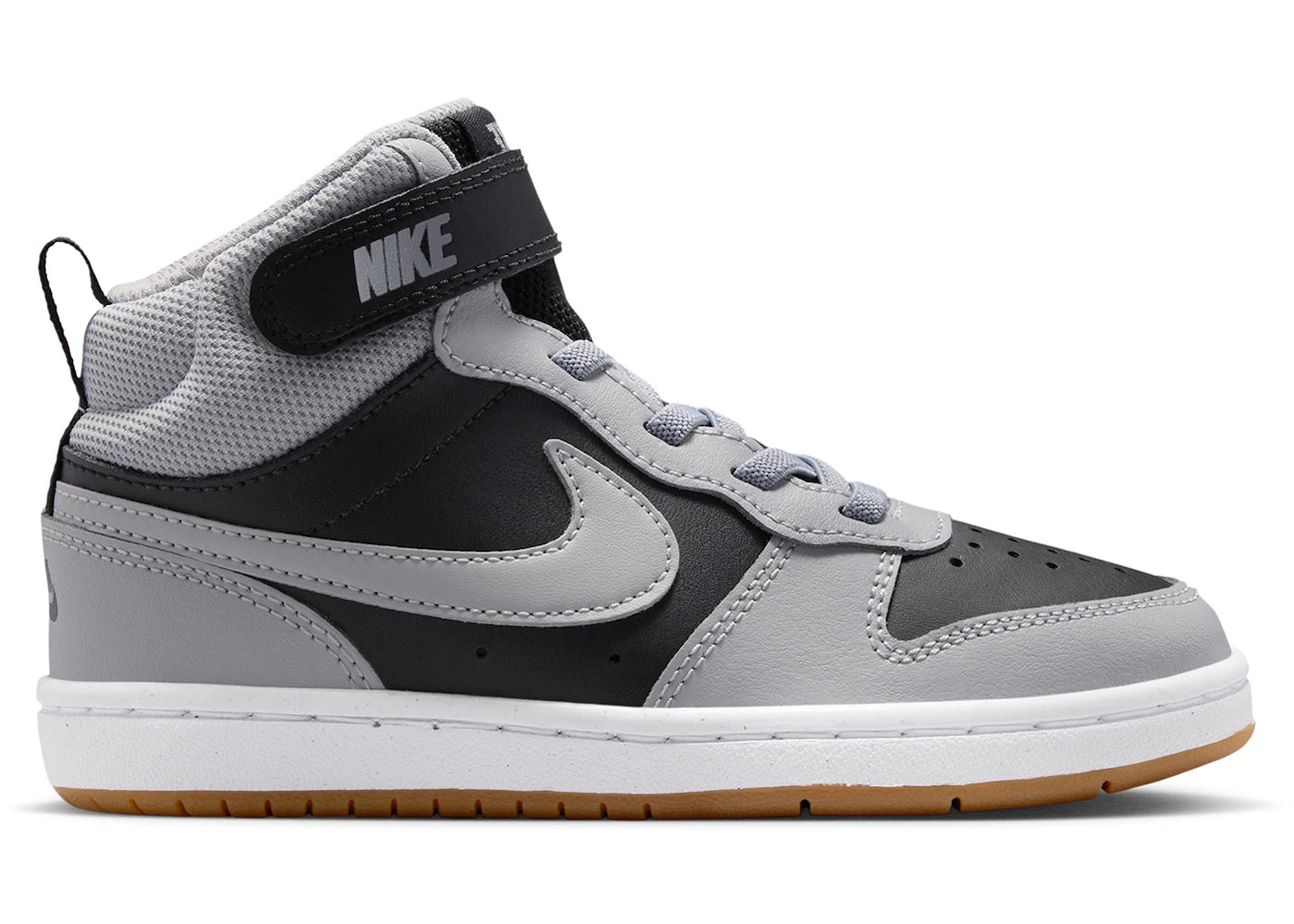 Nike Court Borough Mid 2 Black Light Smoke Grey Gum (PS)