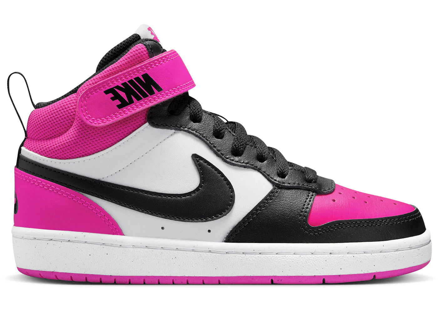 Nike Court Borough Mid 2 White Fierce Pink Black (GS)