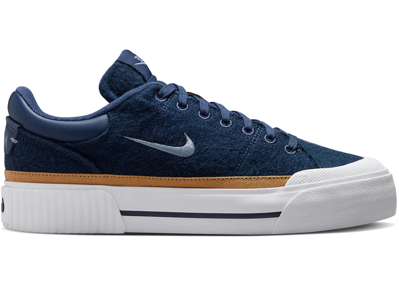 Nike Court Legacy Lift Midnight Navy Flax White (Women's)