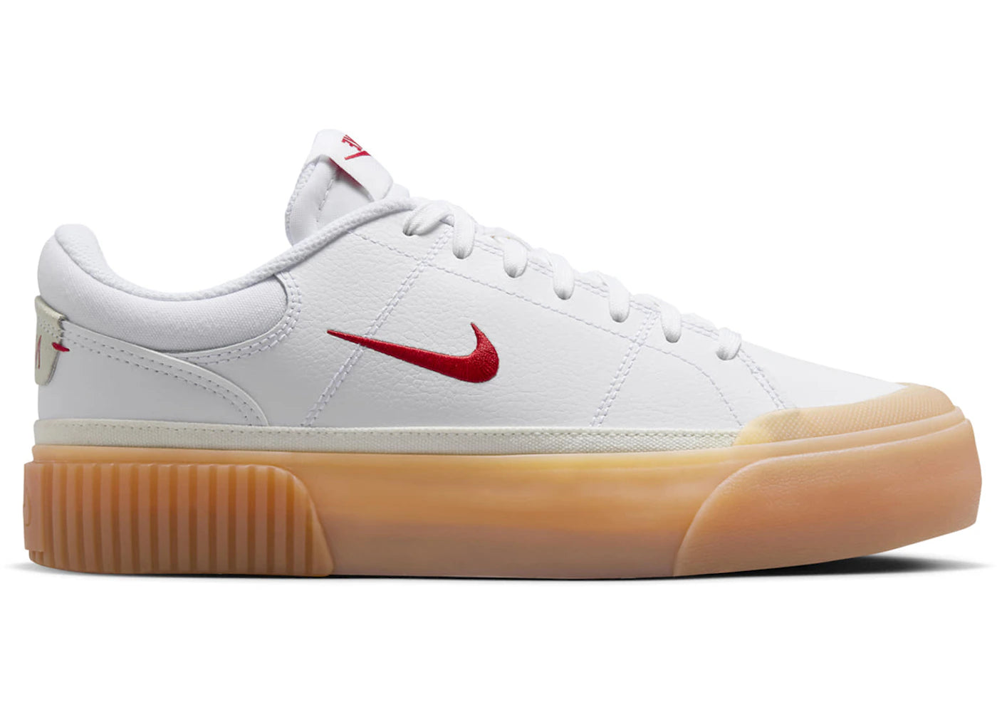Nike Court Legacy Lift White Gum Yellow Sail University Red (Women's)