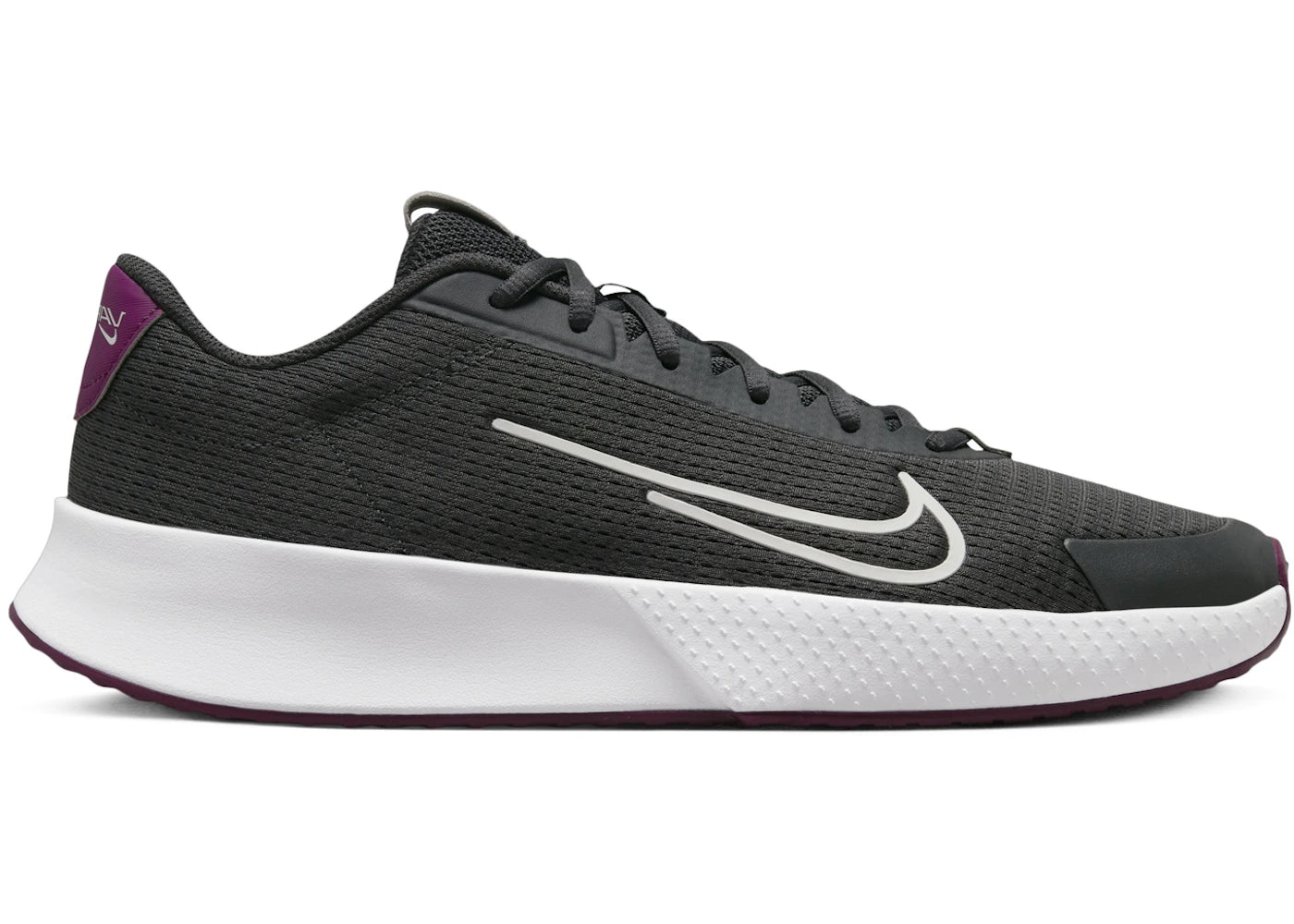 Nike Court Vapor Lite 2 HC Dark Smoke Grey Sangria Photon Dust