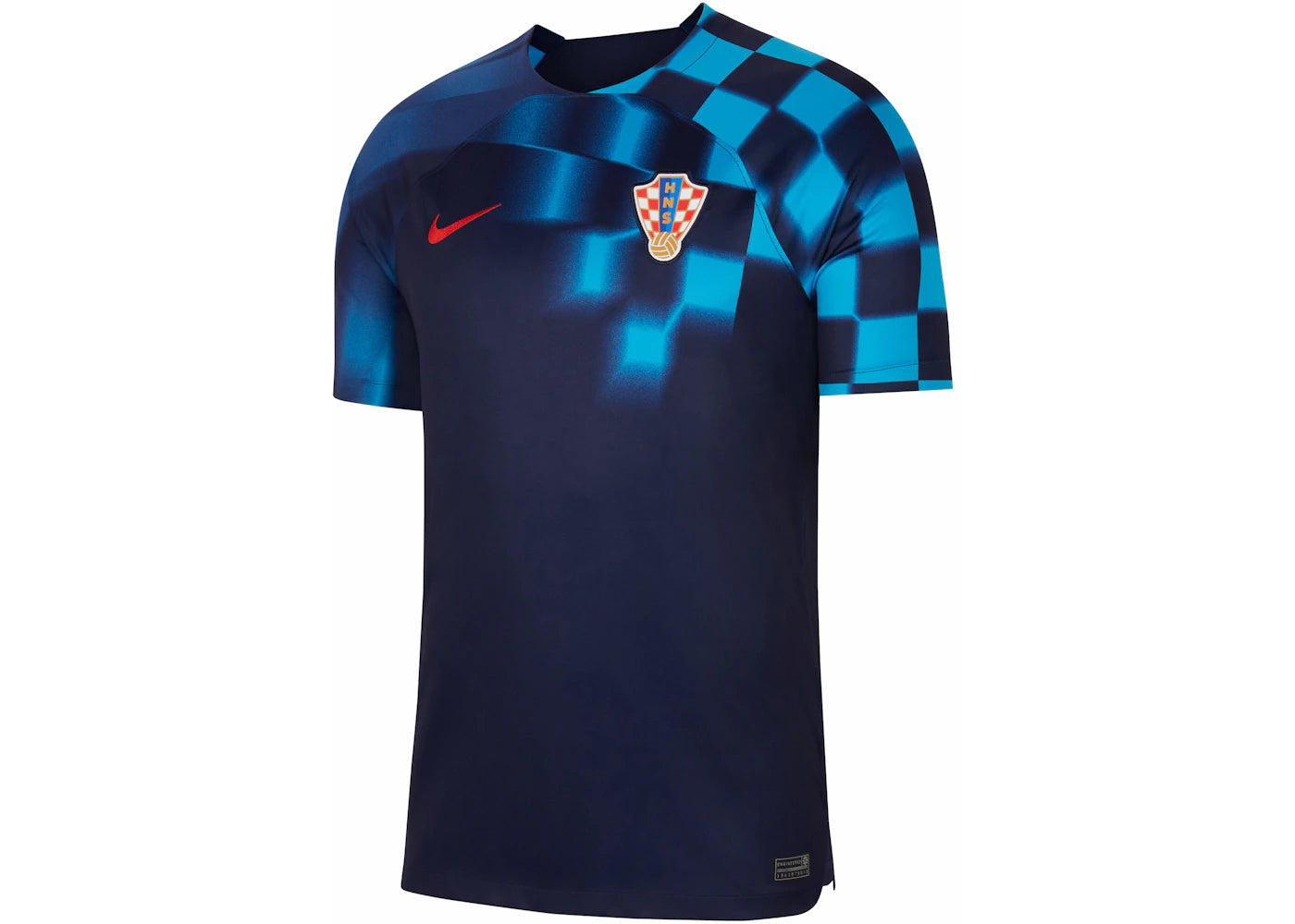 Nike Croatia 2022/23 Stadium Away Dri-FIT Soccer Jersey Blackened Blue/University Red