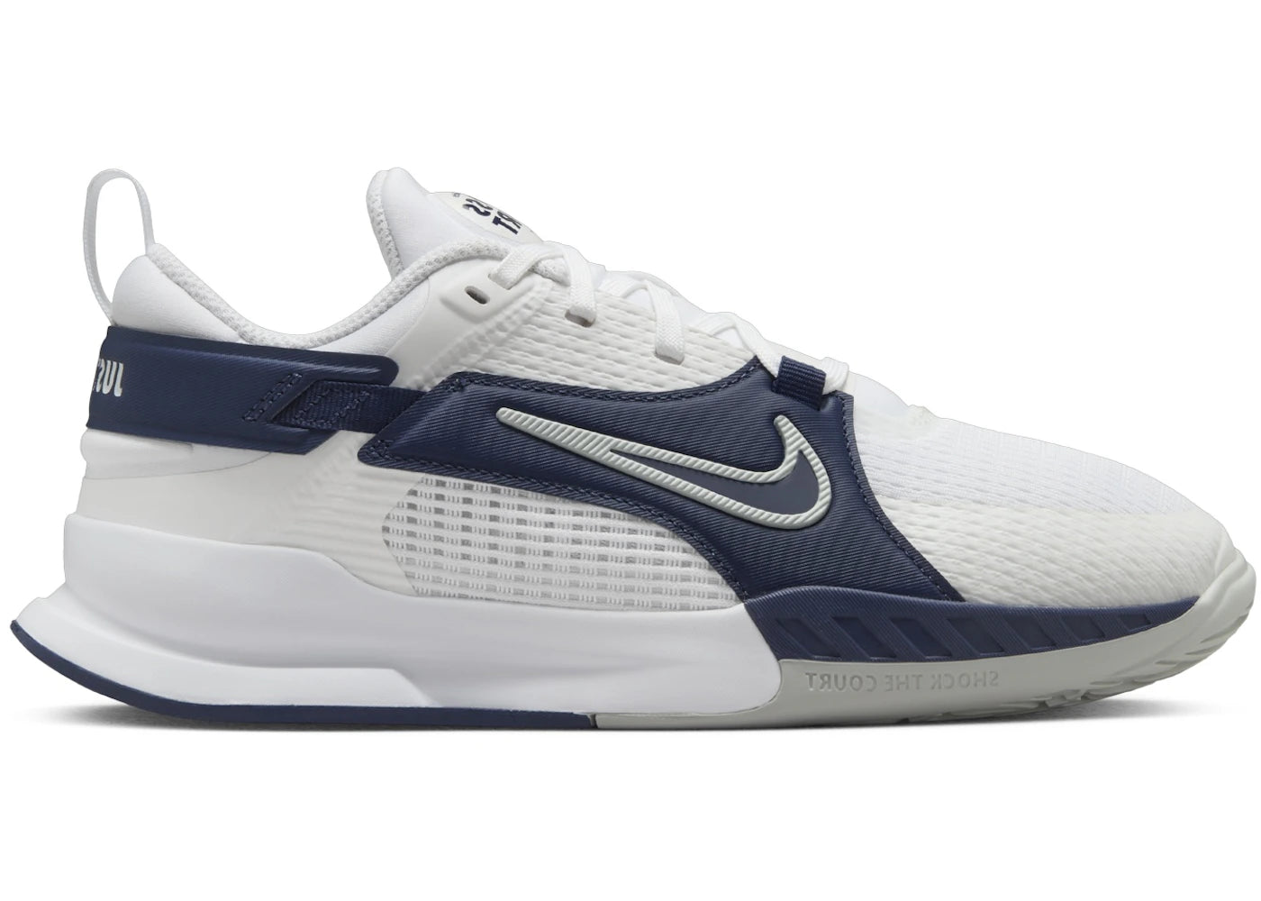 Nike Crosscourt White Midnight Navy Light Silver (GS)