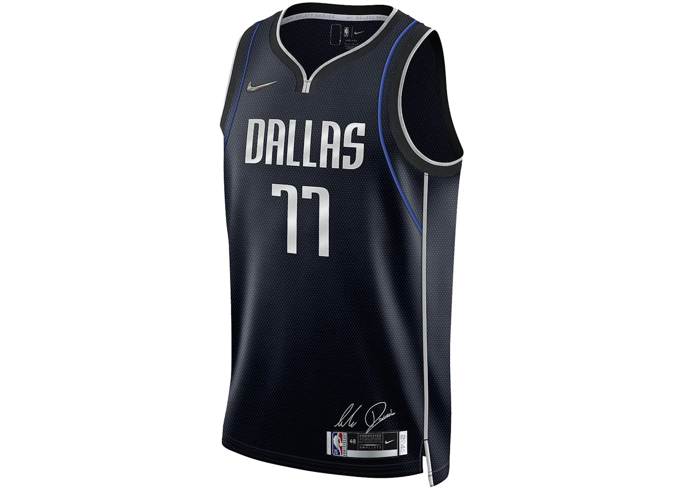 Nike Doncic Marvericks Dri-Fit NBA Jersey Black