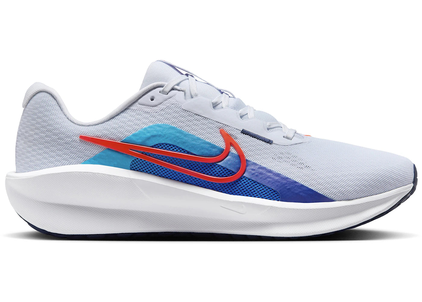 Nike Downshifter 13 Football Grey Deep Night Blue Lightning Bright Crimson