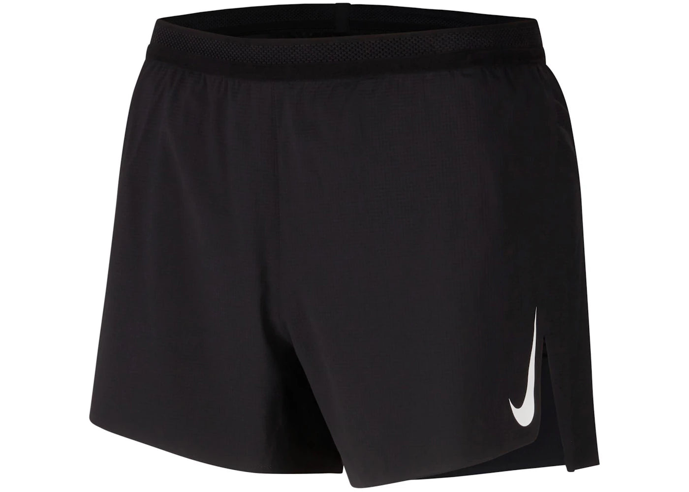 Nike Dri-FIT ADV AeroSwift 4" Brief-Lined Racing Shorts Black/White