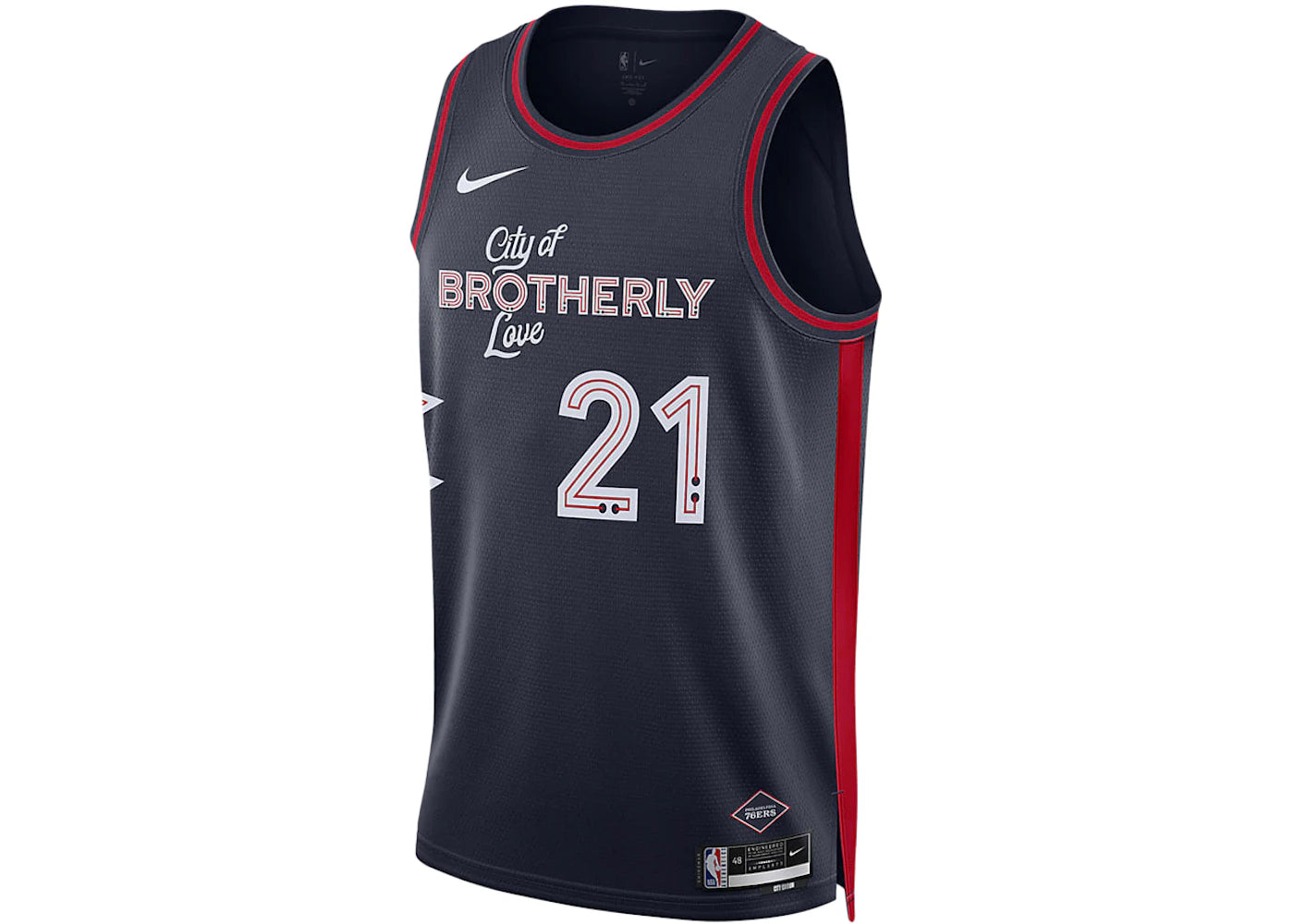 Nike Dri-Fit NBA Swingman Joel Embiid Philadelphia 76Ers City Edition 2023/24 Jersey Black