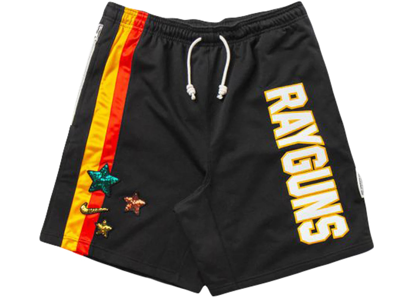 Nike Dri-Fit Rayguns Basketball Shorts Black/University Gold/Team Orange.