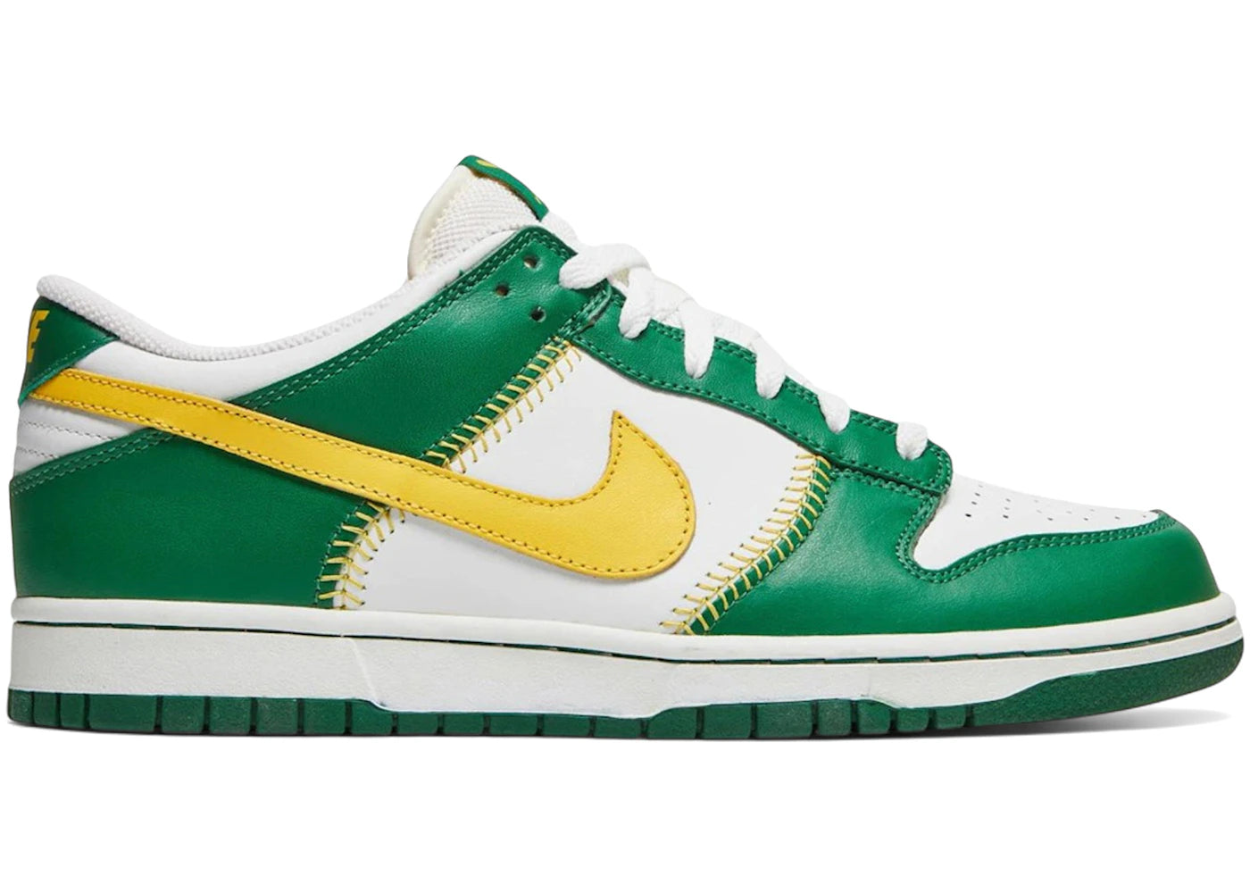 Nike Dunk Low Baseball White Varsity Maize Pine Green