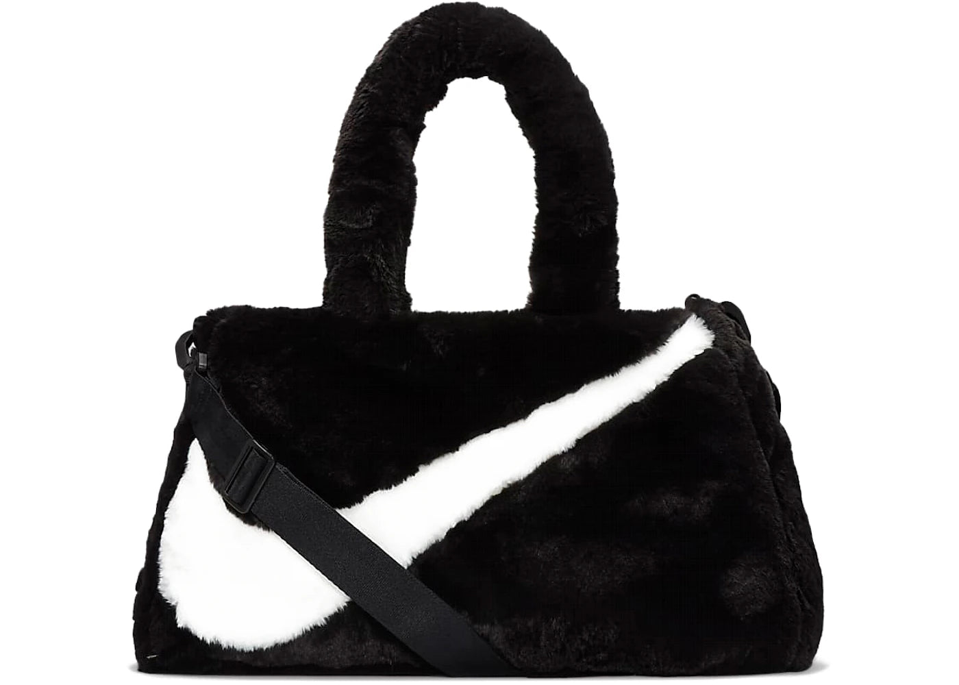 Nike Faux Fur Tote Bag Black