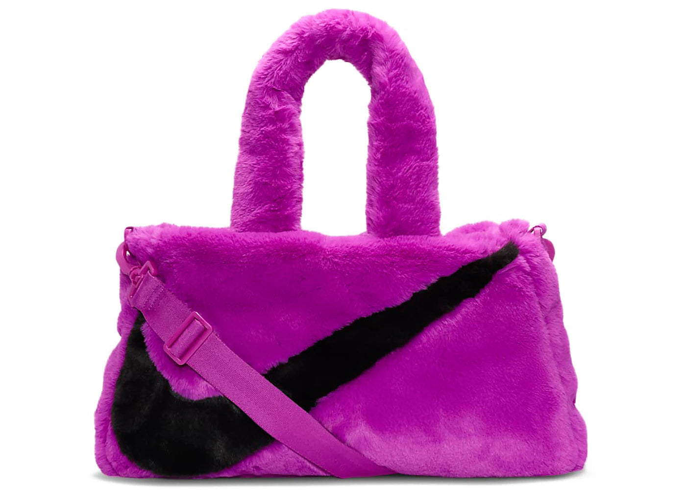 Nike Faux Fur Tote Bag Vivid Purple